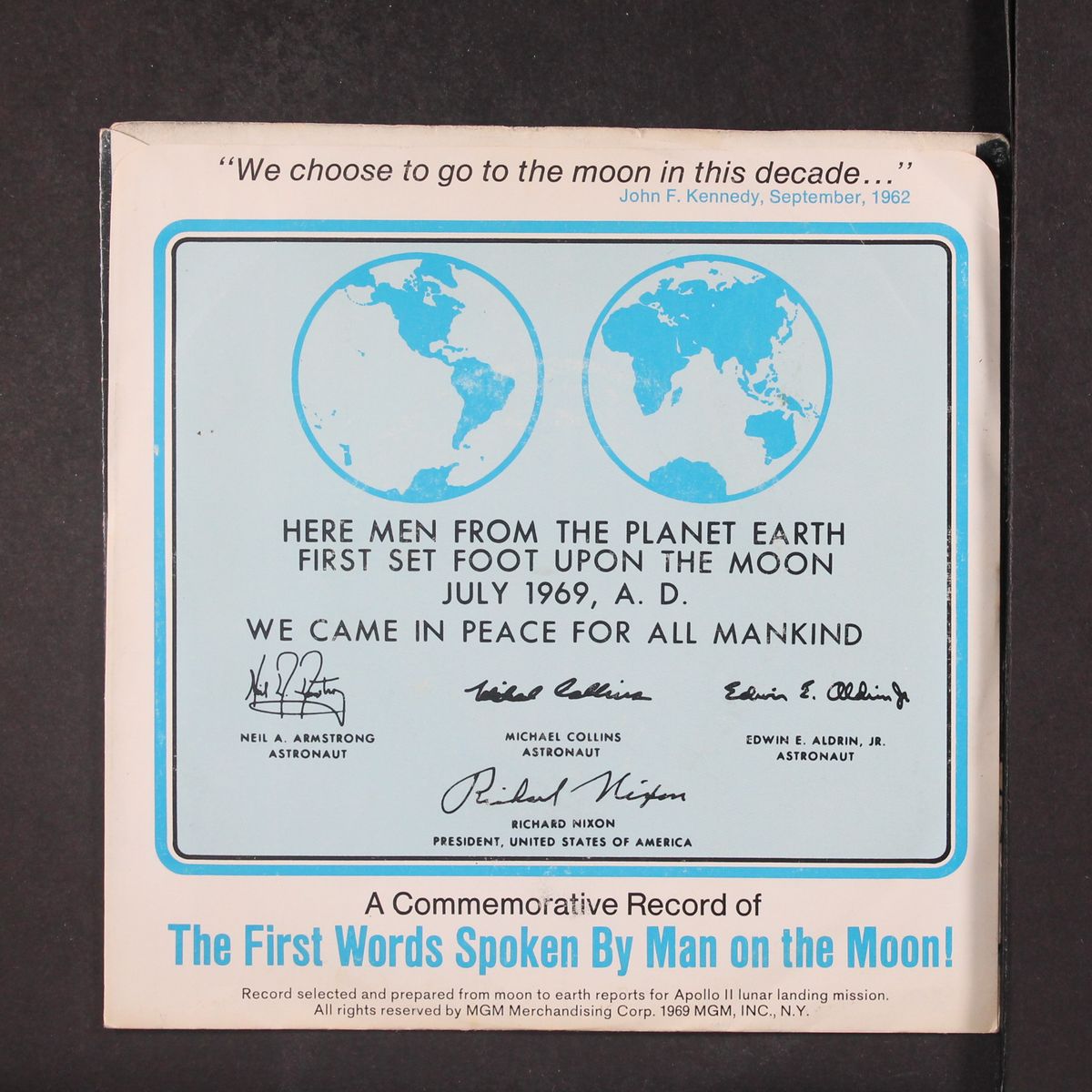 first man on the moon by HUGH DOWNS