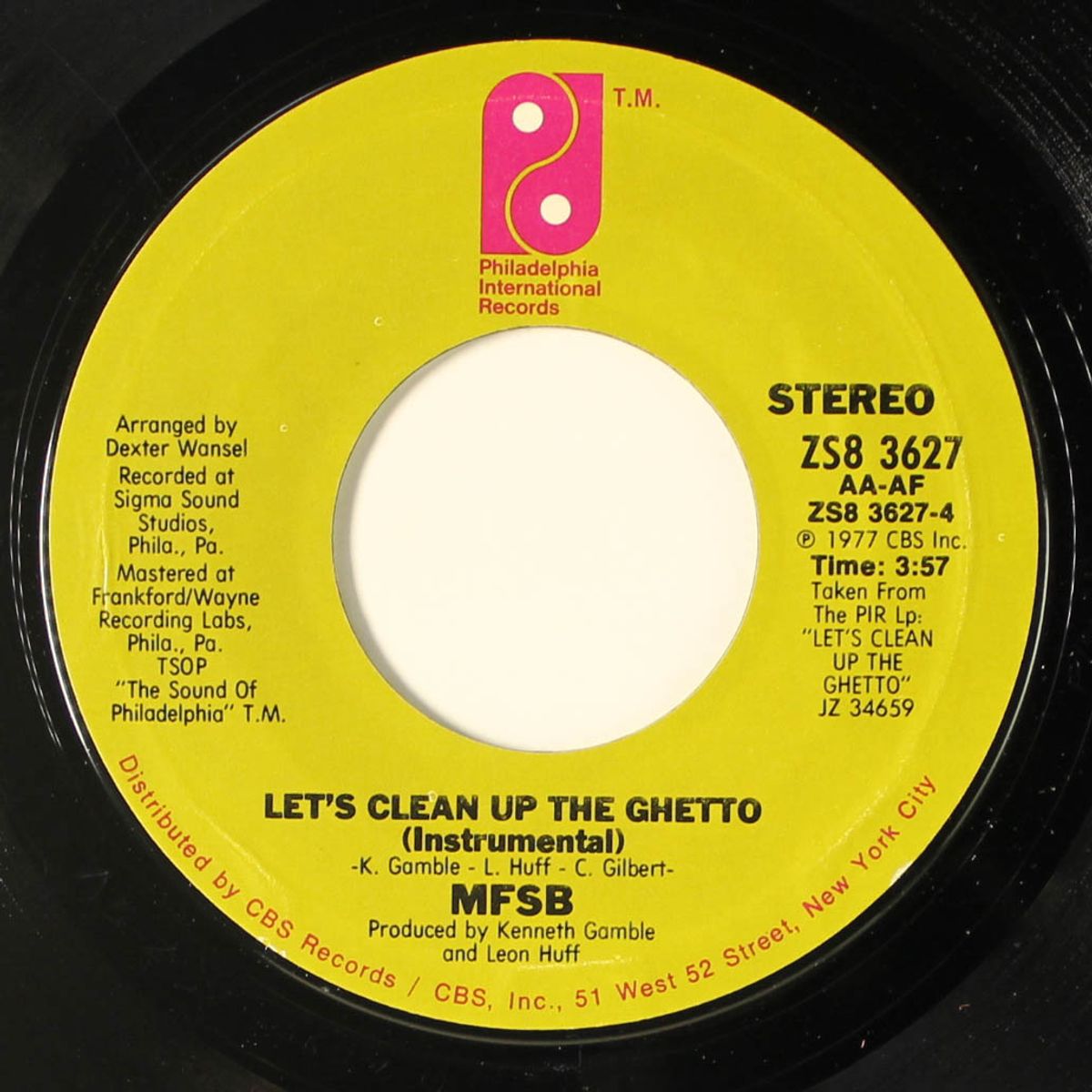 let's clean up the ghetto / instrumental by PHILADELPHIA INTERNATIONAL ALL STARS