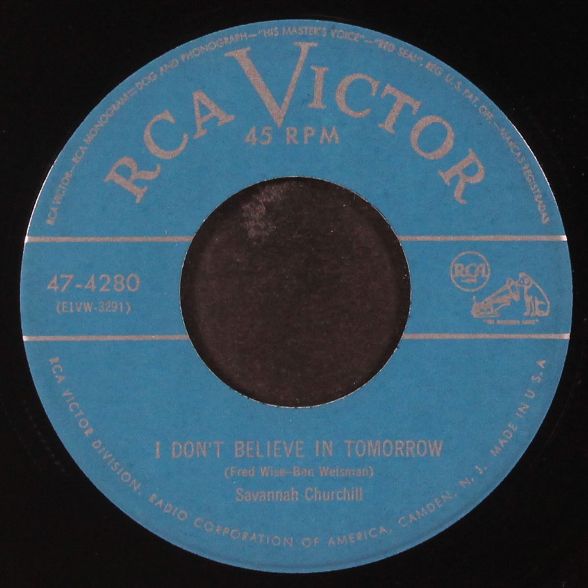 (it's no) sin / i don't believe in tomorrow by SAVANNAH CHURCHILL & FOUR TUNES