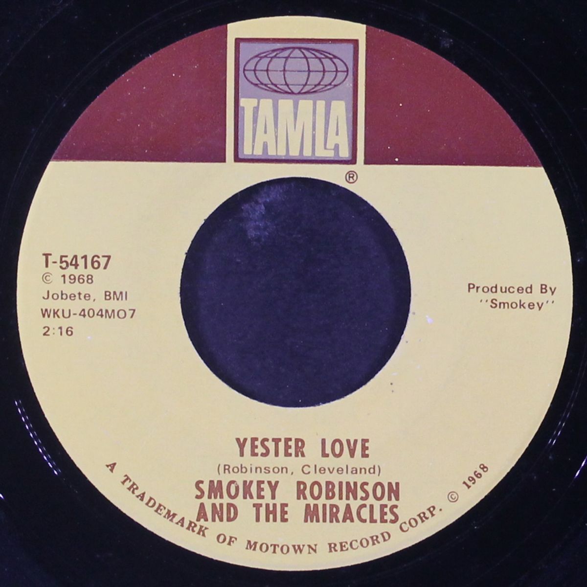 yester love / much better off by SMOKEY ROBINSON & MIRACLES
