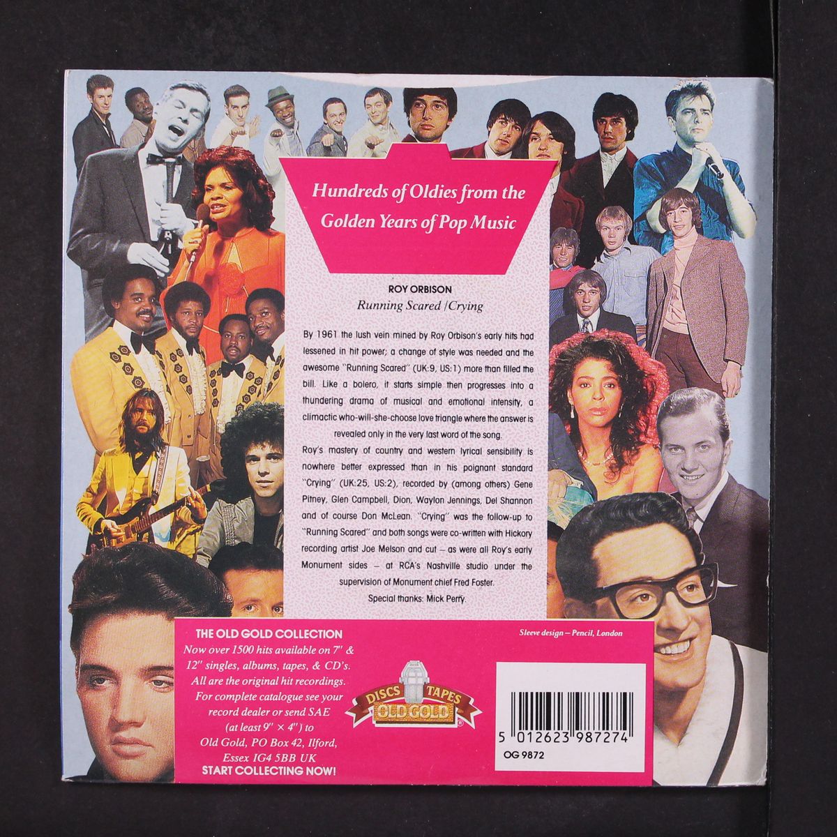 running scared / crying by ROY ORBISON