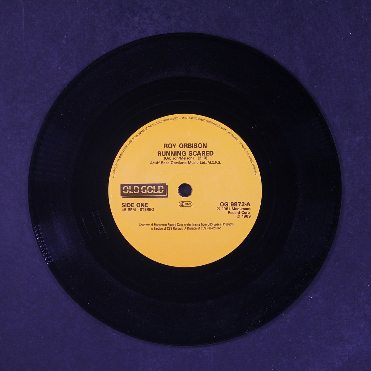 running scared / crying by ROY ORBISON