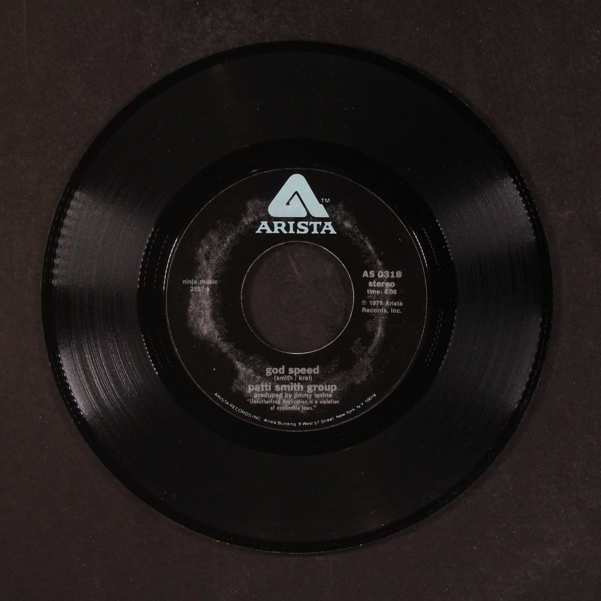 because the night / god speed by PATTI SMITH