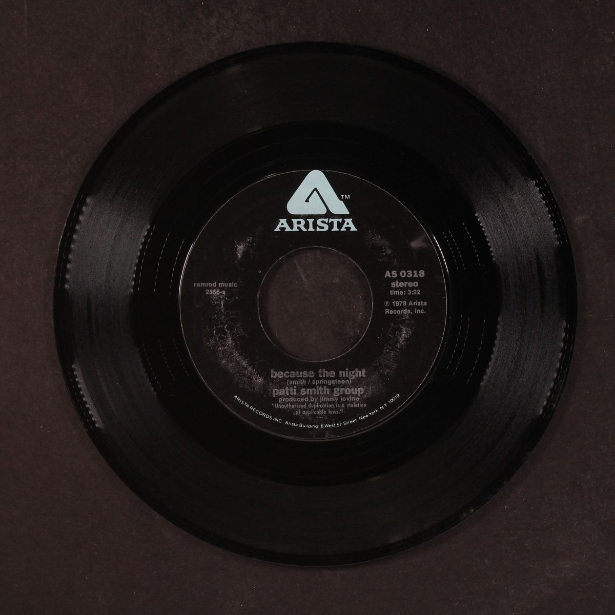 because the night / god speed by PATTI SMITH