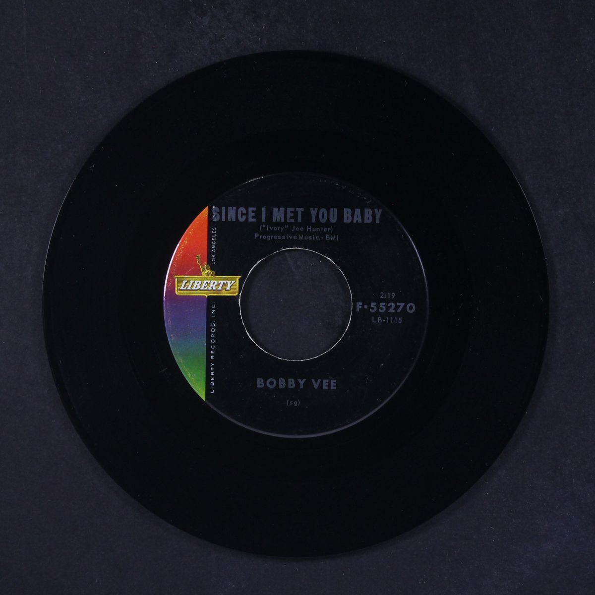 devil or angel / since i met you baby by BOBBY VEE