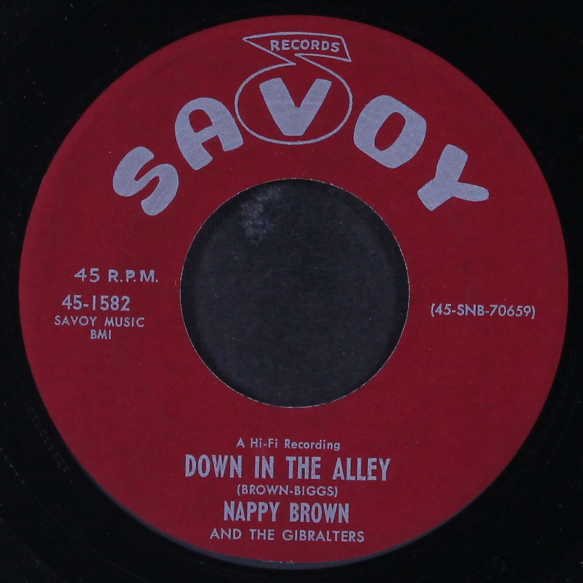my baby knows / down in the alley by NAPPY BROWN & GIBRALTARS