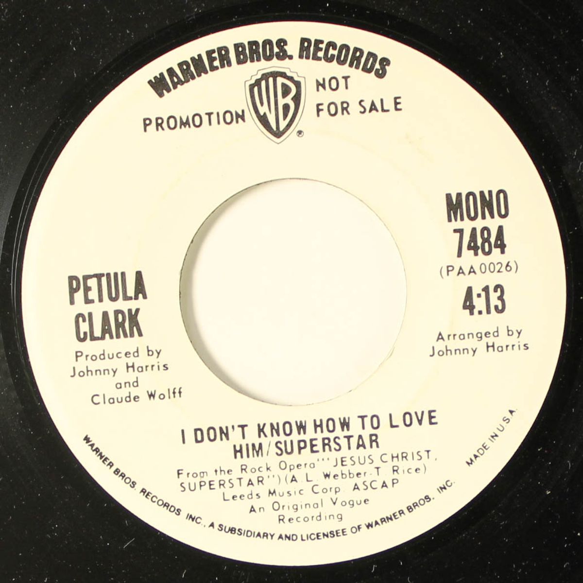 i don't know how to love him / superstar by PETULA CLARK