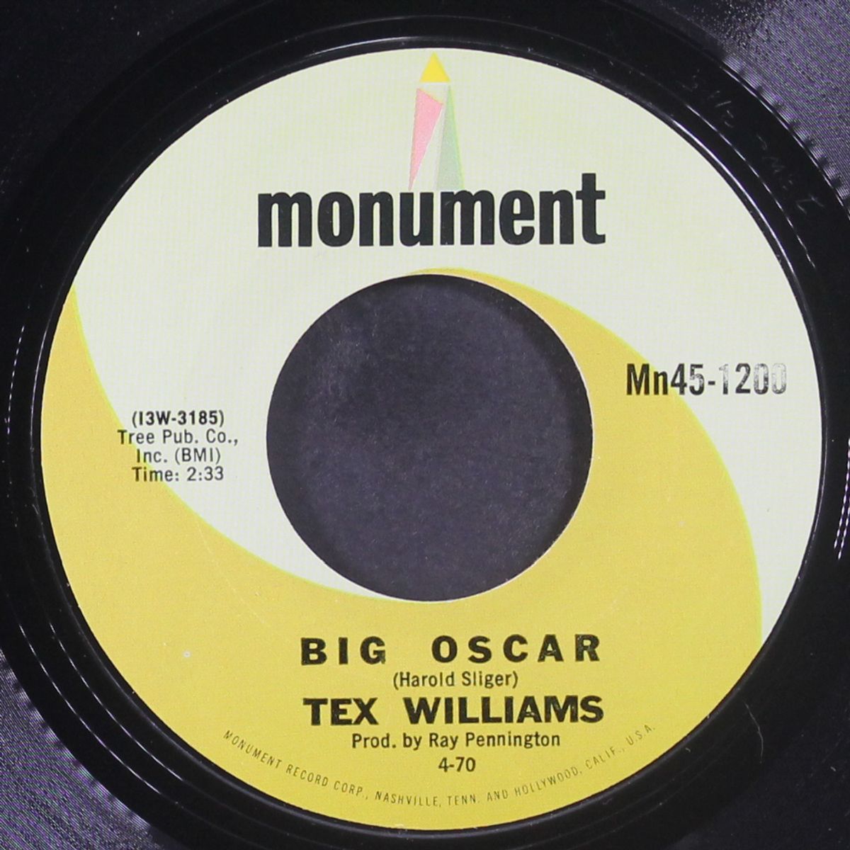 big oscar / wasted dreams by TEX WILLIAMS