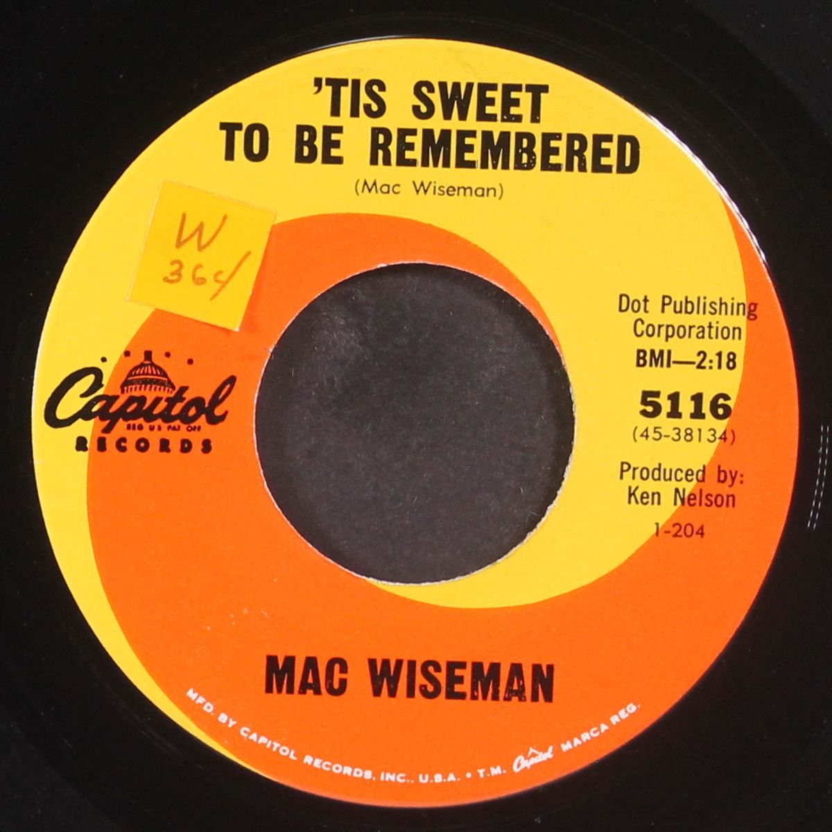 the scene of the crime by MAC WISEMAN