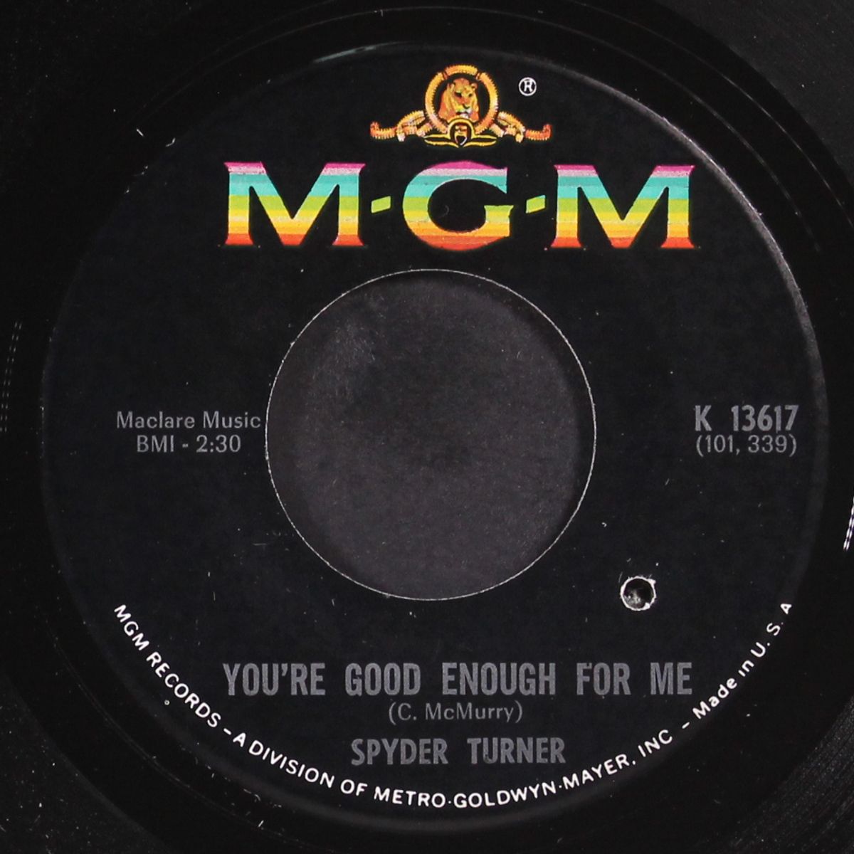 stand by me / you're good enough for me by SPYDER TURNER