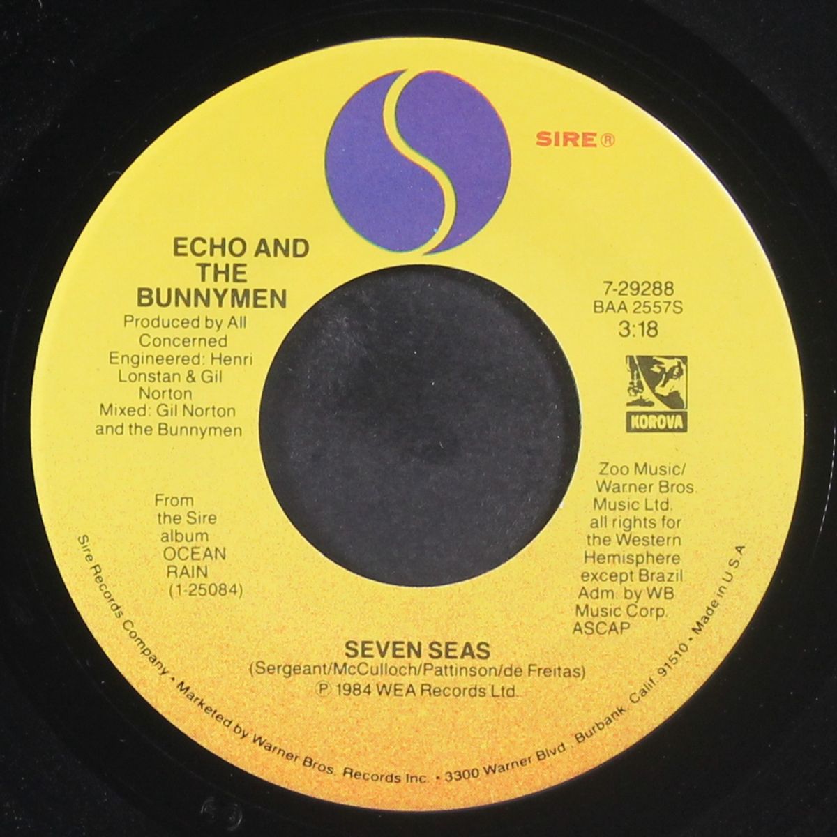 seven seas / angels and devils by ECHO & BUNNYMEN