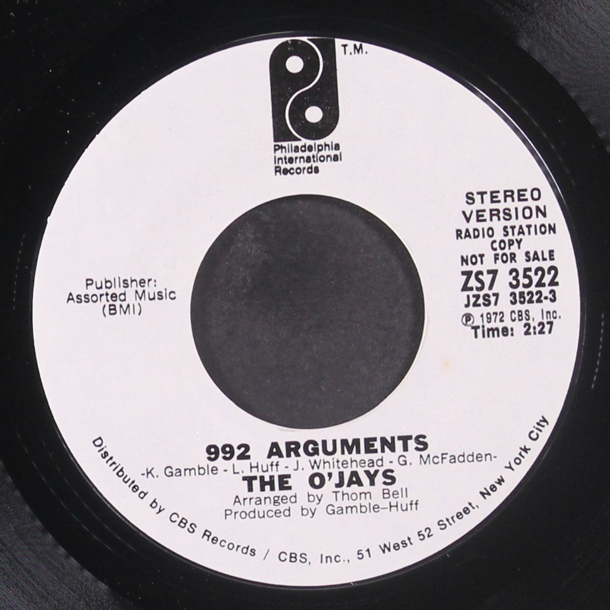 992 arguments by O'JAYS