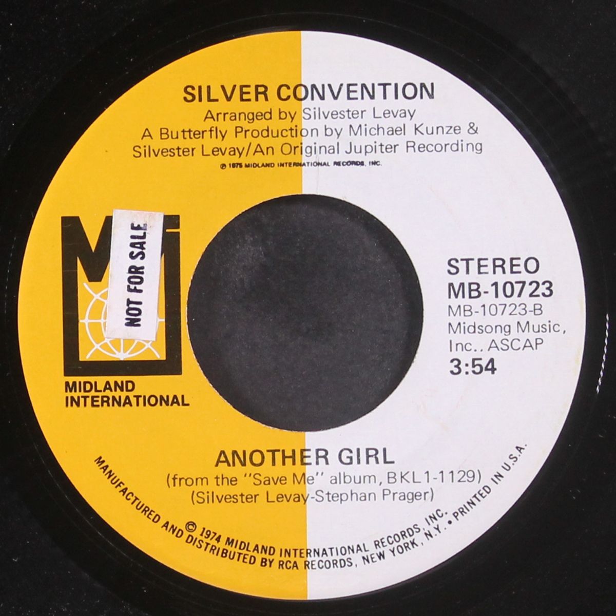 no no joe / another girl by SILVER CONVENTION
