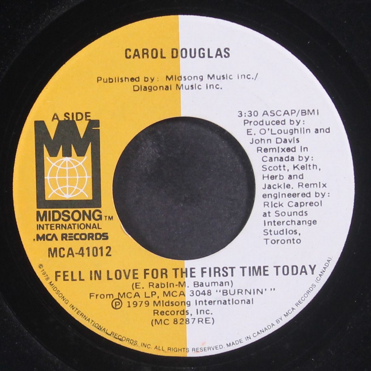 fell in love for the first time today by CAROL DOUGLAS