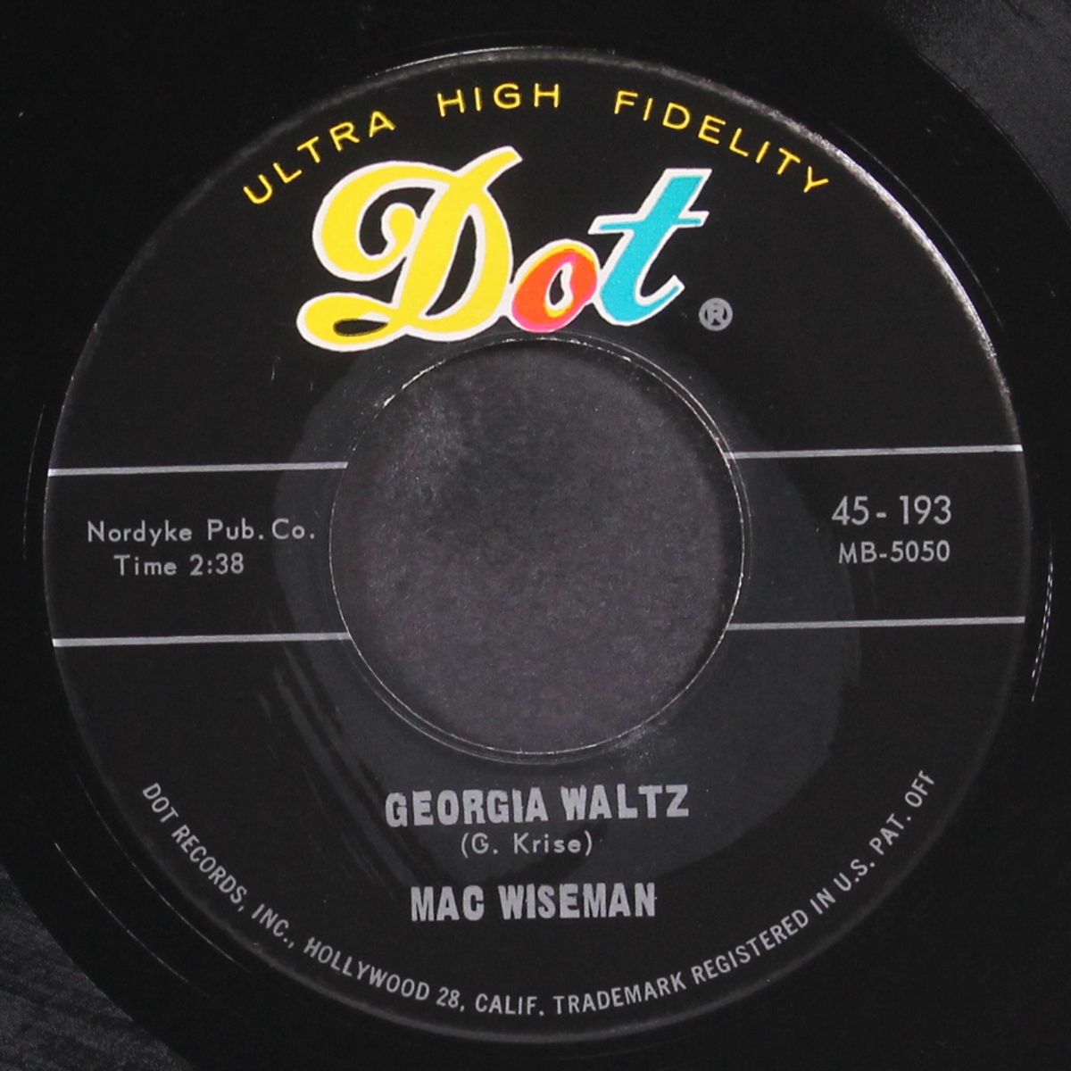 georgia waltz by MAC WISEMAN