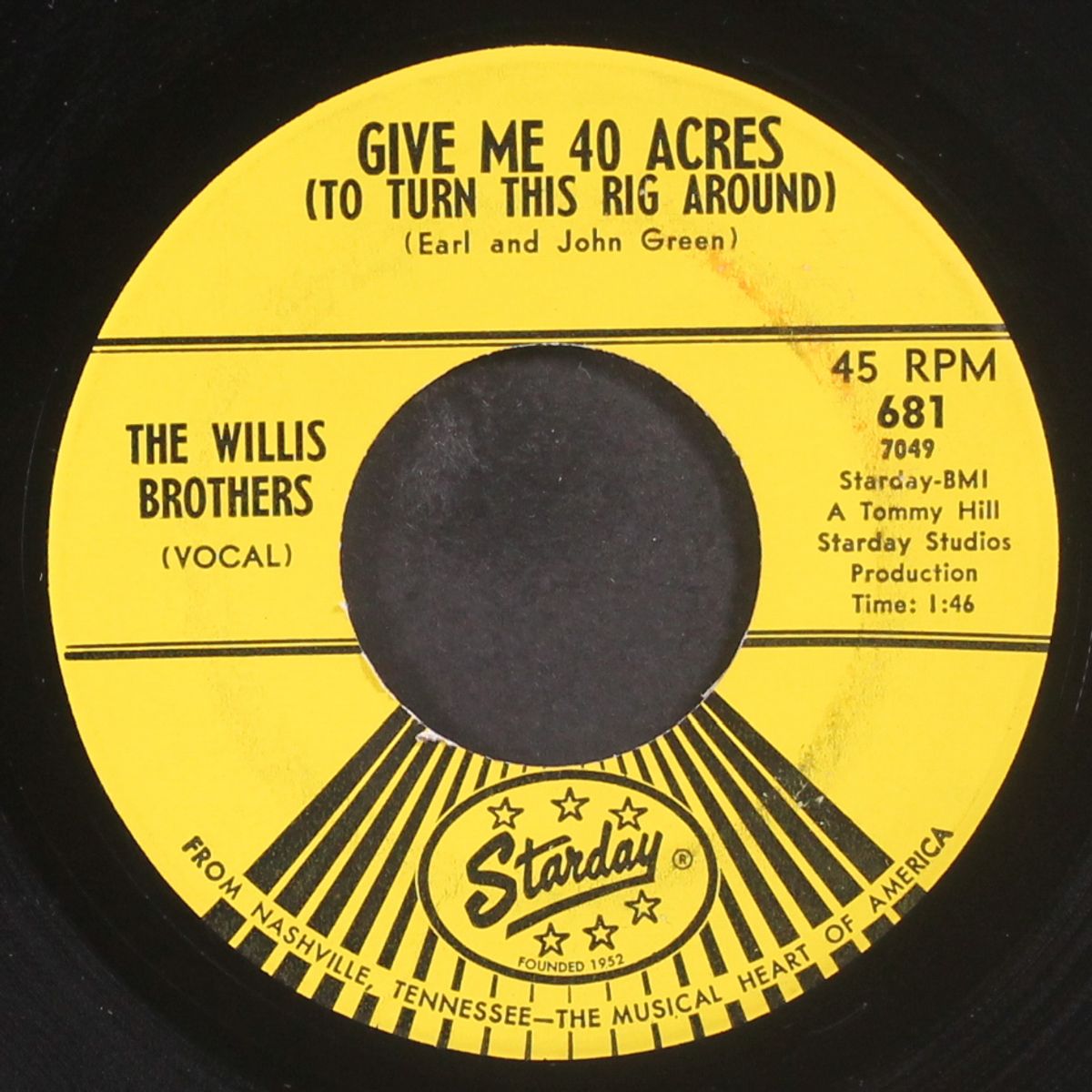 give me 40 acres / gonna buy me a jukebox by WILLIS BROTHERS