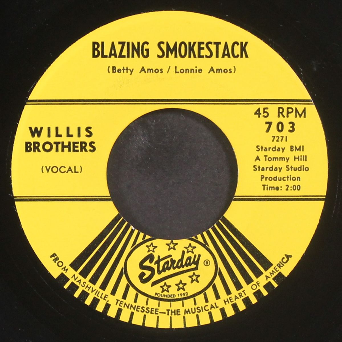 too early to get up / blazing smokestack by WILLIS BROTHERS