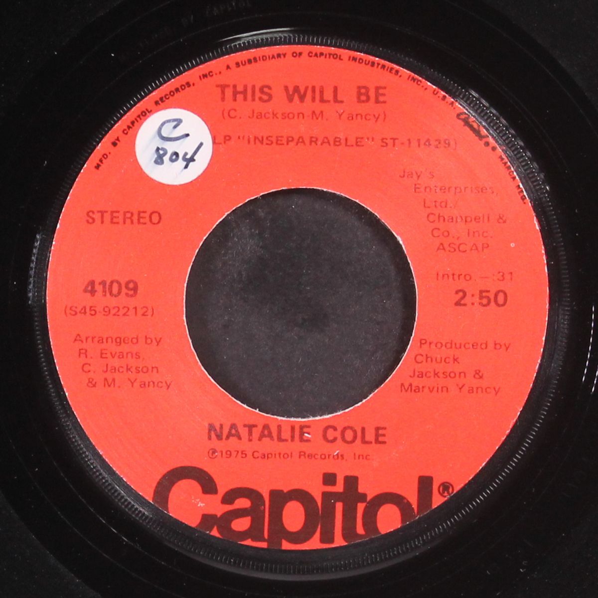 this will be / joey by NATALIE COLE