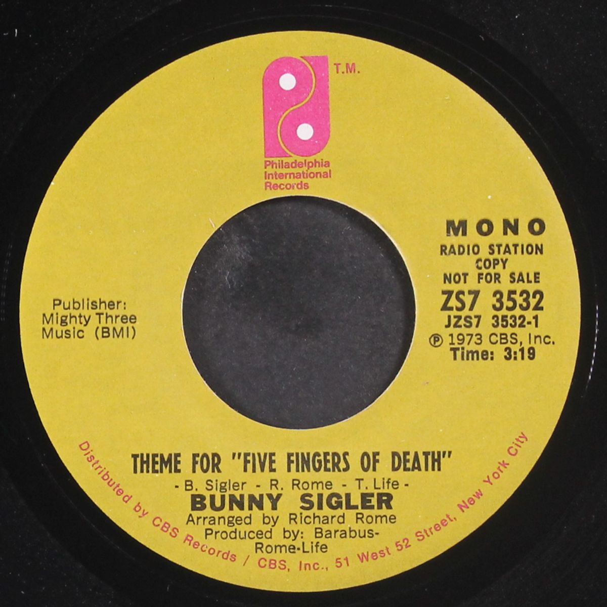 theme for five fingers of death / mono by BUNNY SIGLER