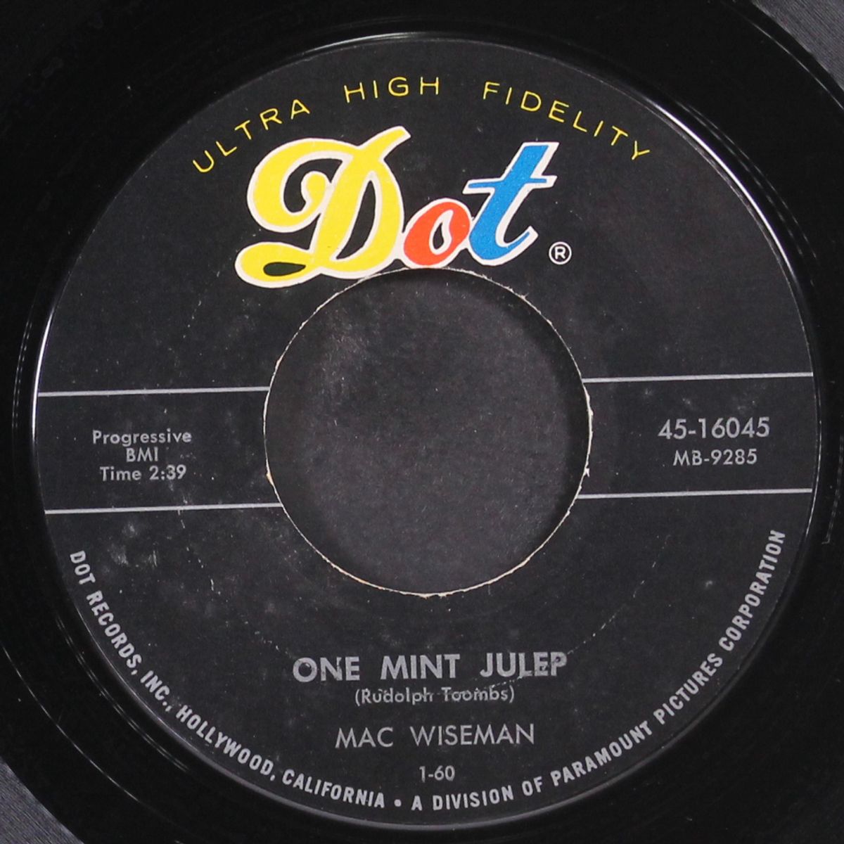 one mint julep by MAC WISEMAN