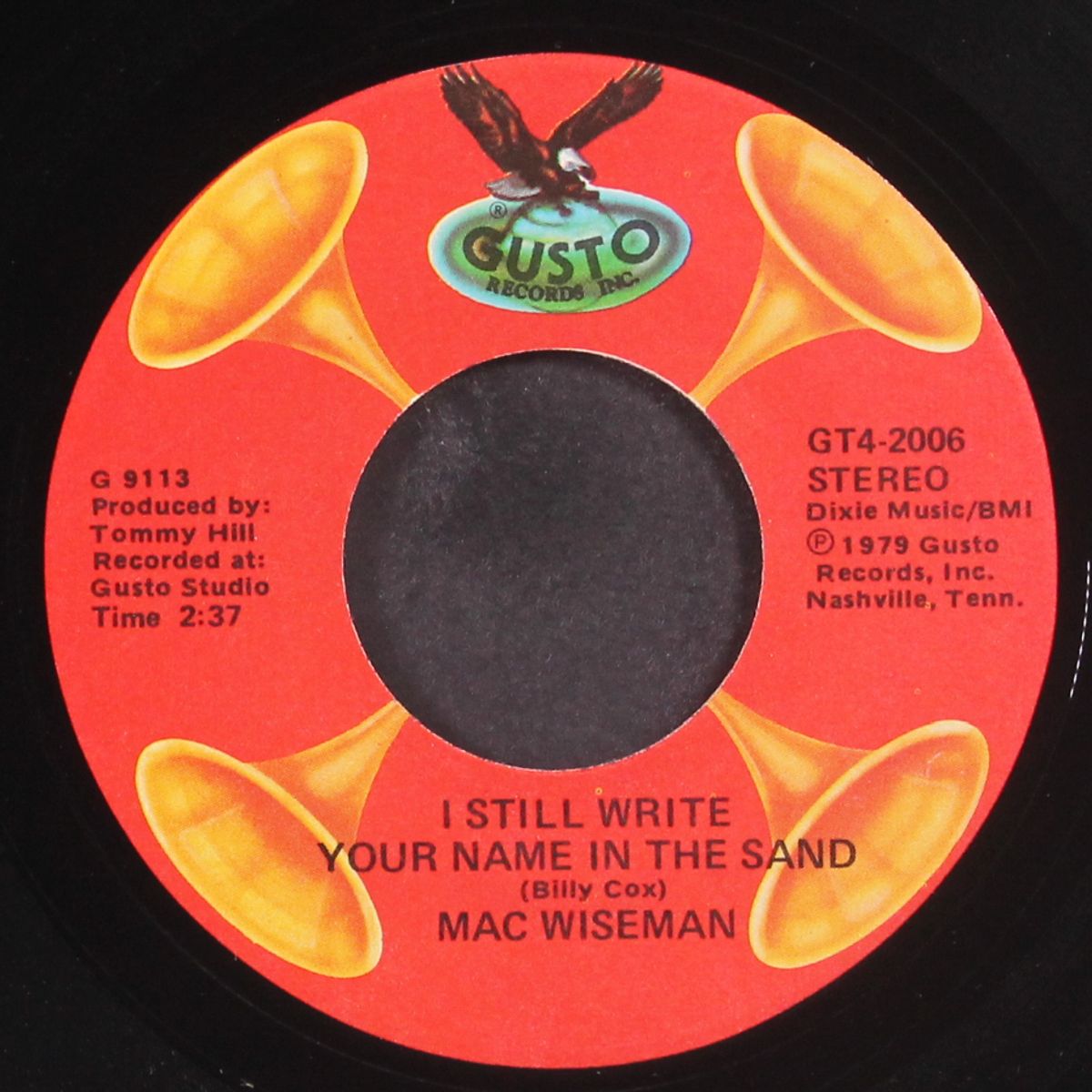 jimmie brown the news boy / i still write your name in the sand by MAC WISEMAN