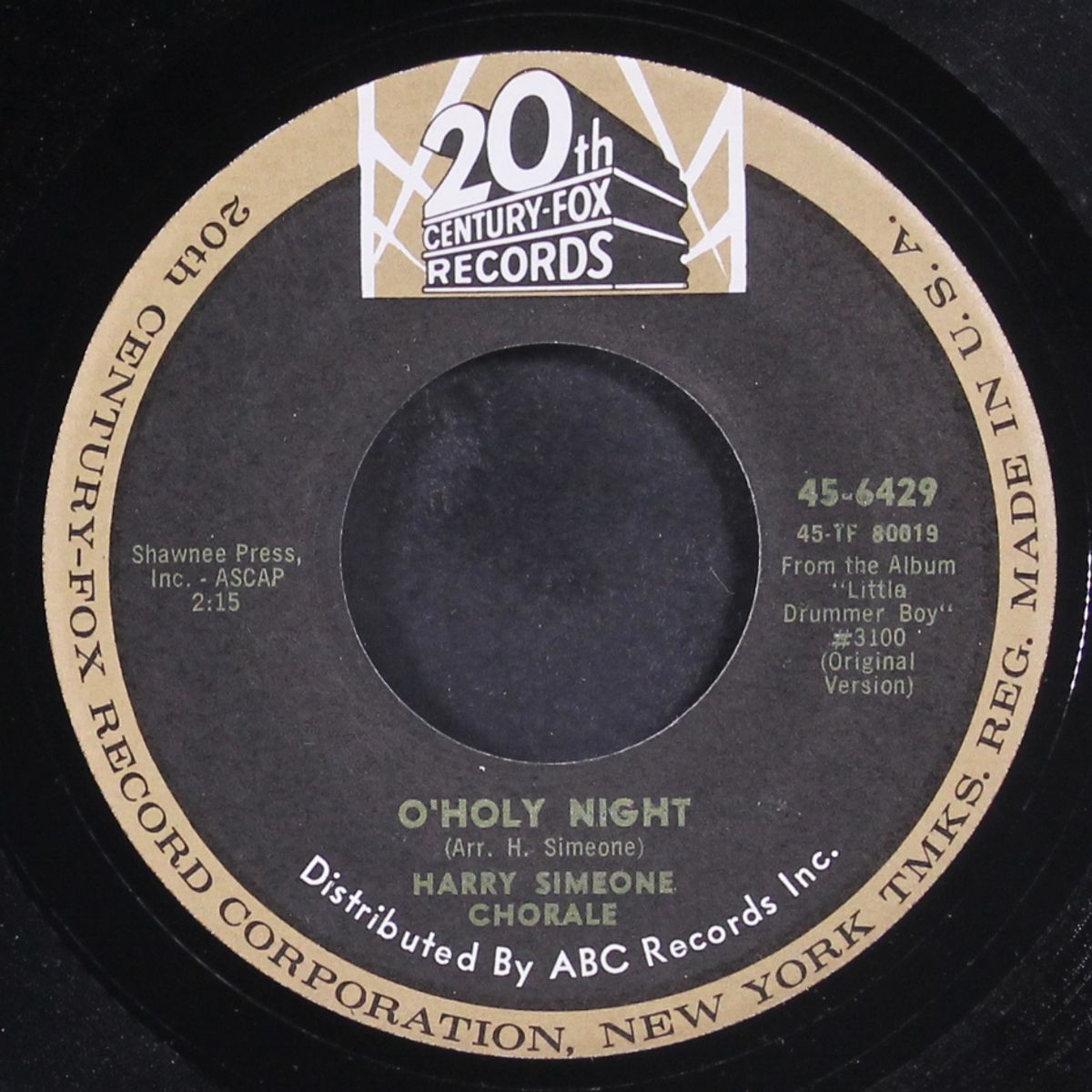 little drummer boy / o' holy night by HARRY SIMEONE CHORALE