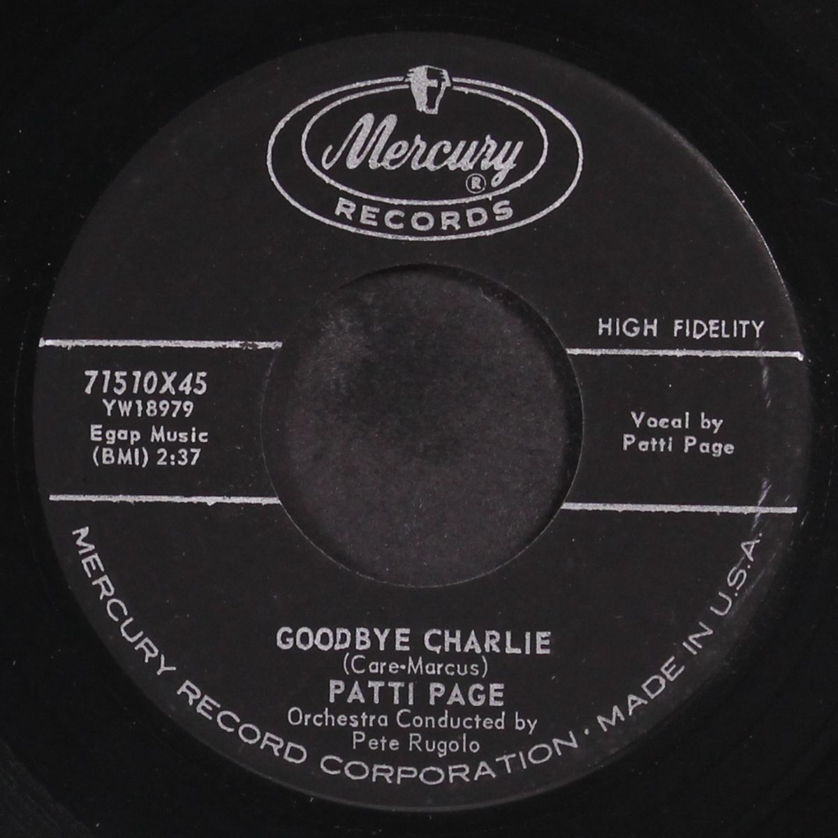 because him is a baby / goodbye charlie by PATTI PAGE