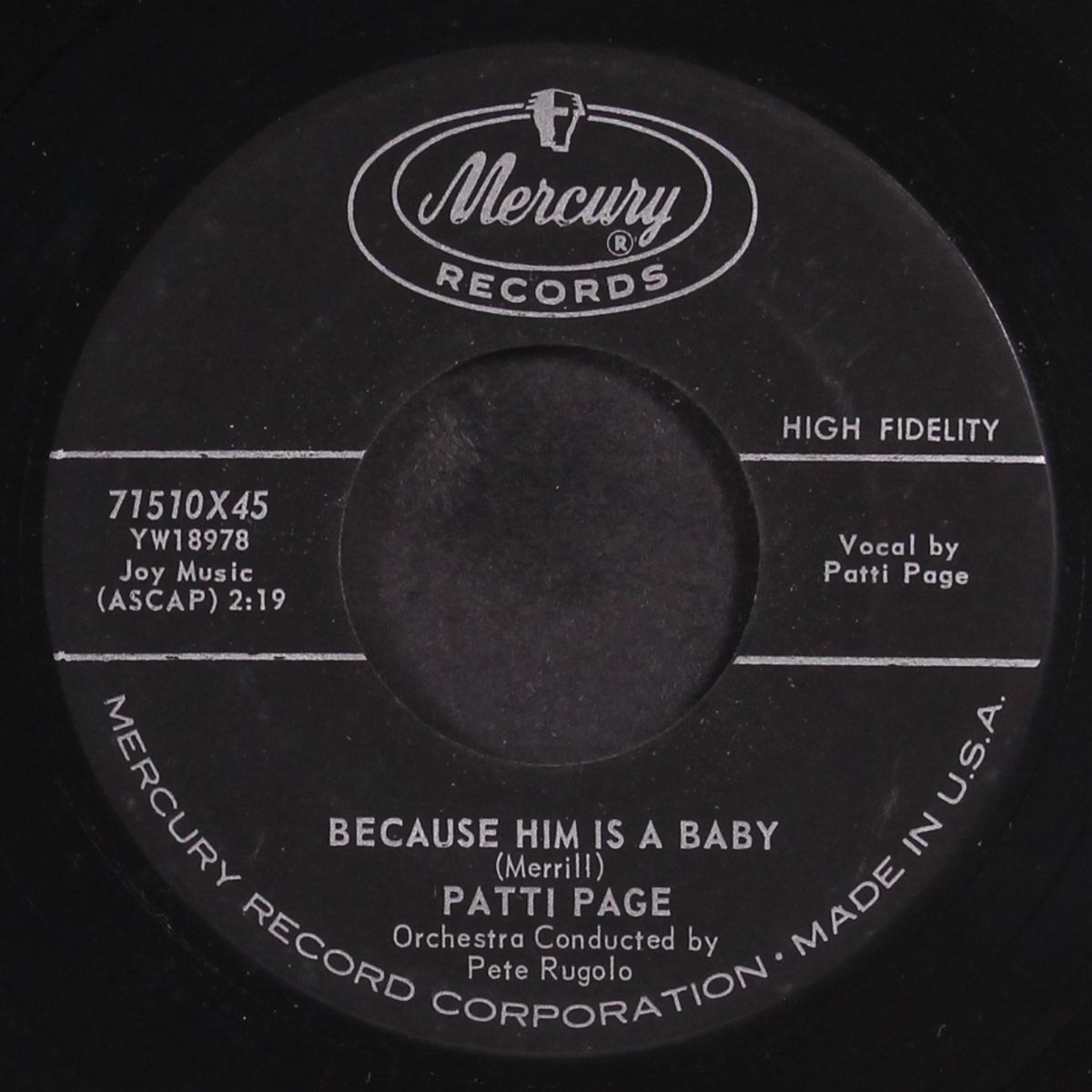 because him is a baby / goodbye charlie by PATTI PAGE