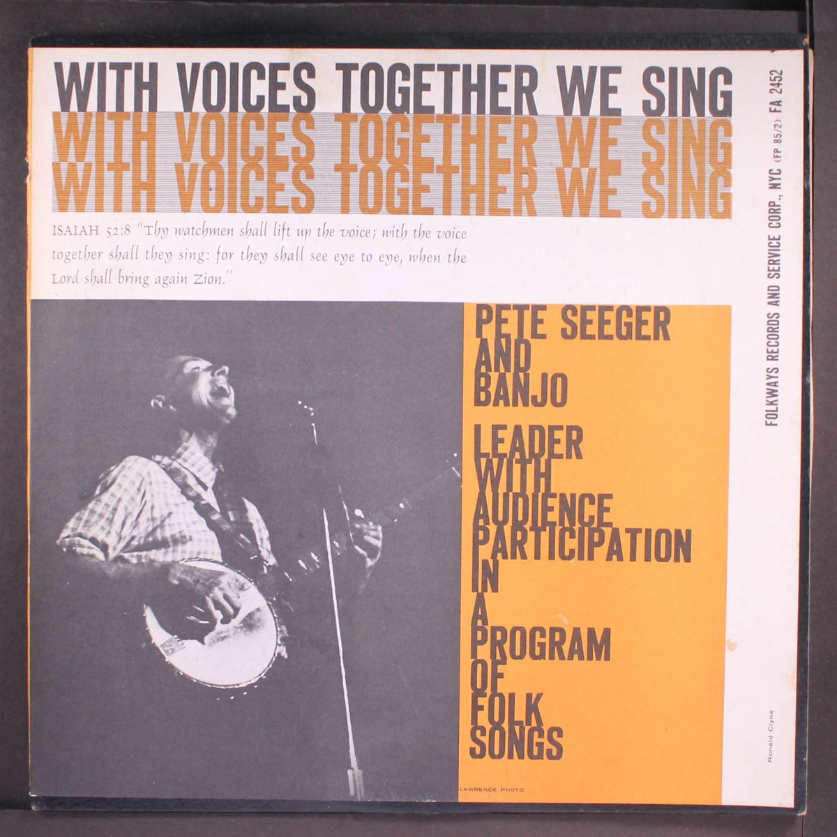 with voices together we sing by PETE SEEGER