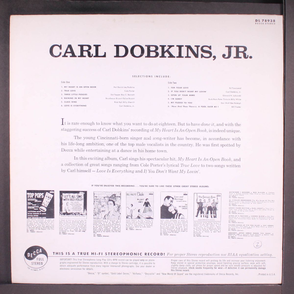 carl dobkins, jr. by CARL DOBKINS, JR.