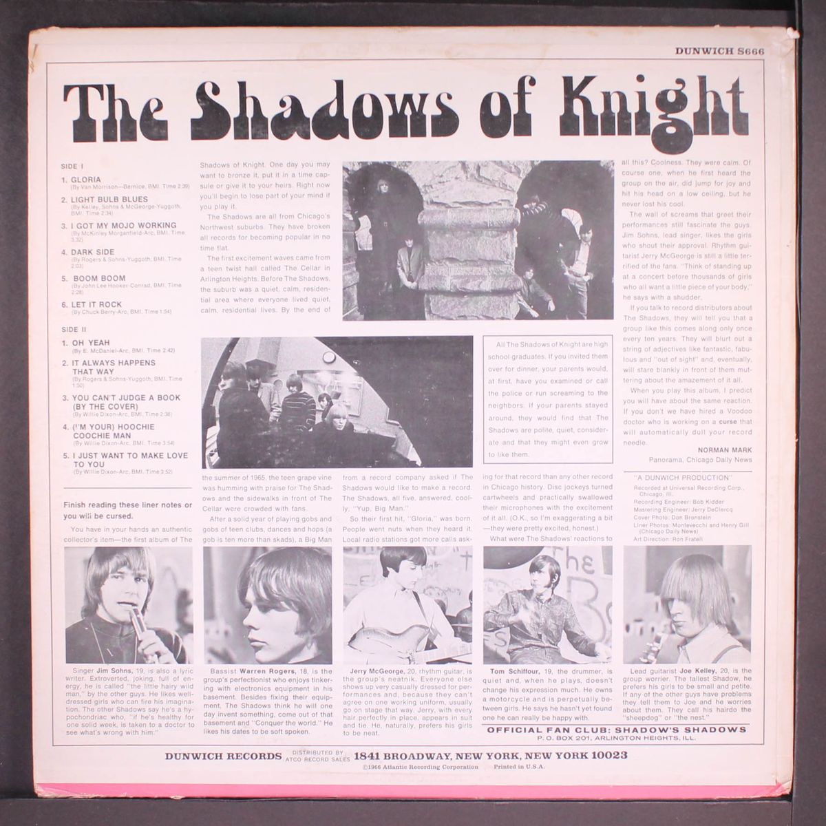gloria by SHADOWS OF KNIGHT