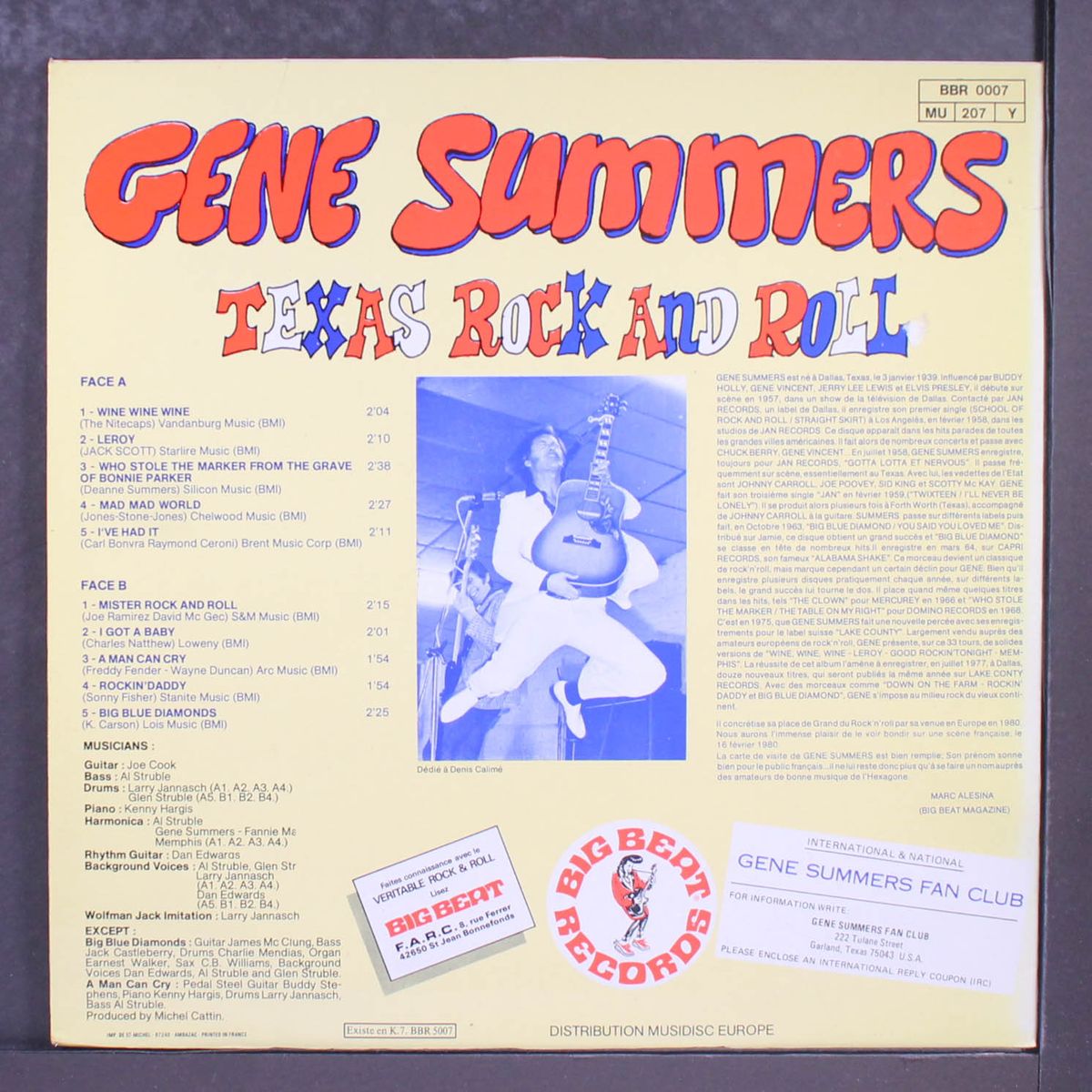 texas rock and roll by GENE SUMMERS