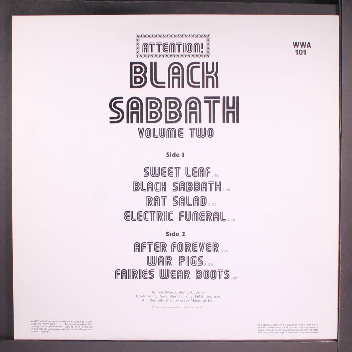 attention!, vol. 2 by BLACK SABBATH