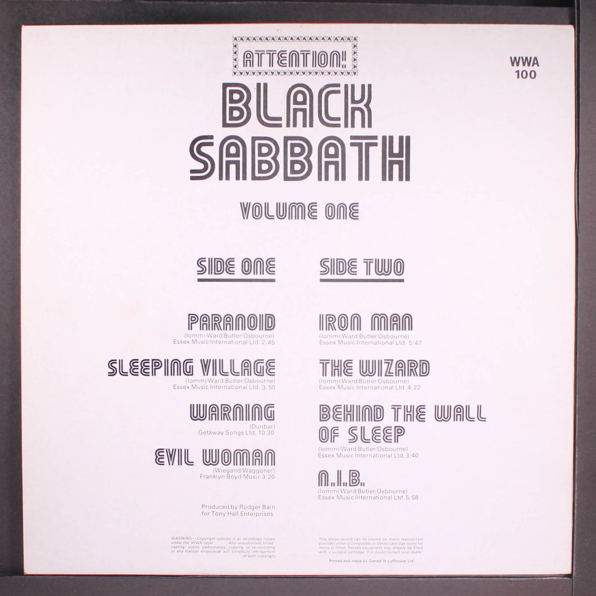 attention!, vol. 1 by BLACK SABBATH