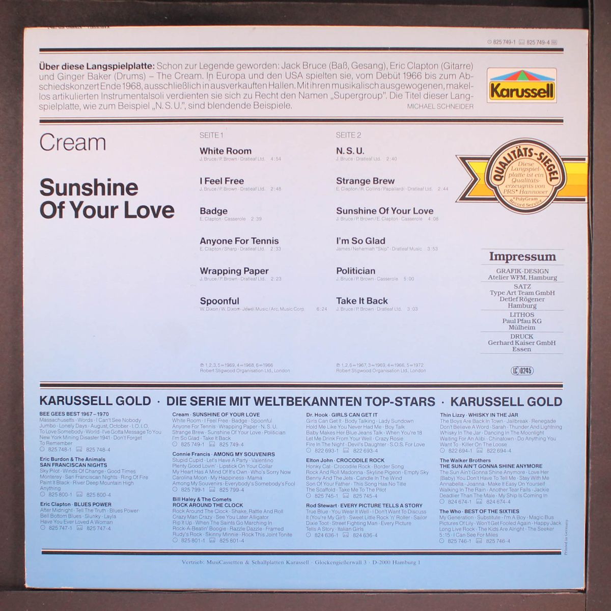 sunshine of your love by CREAM