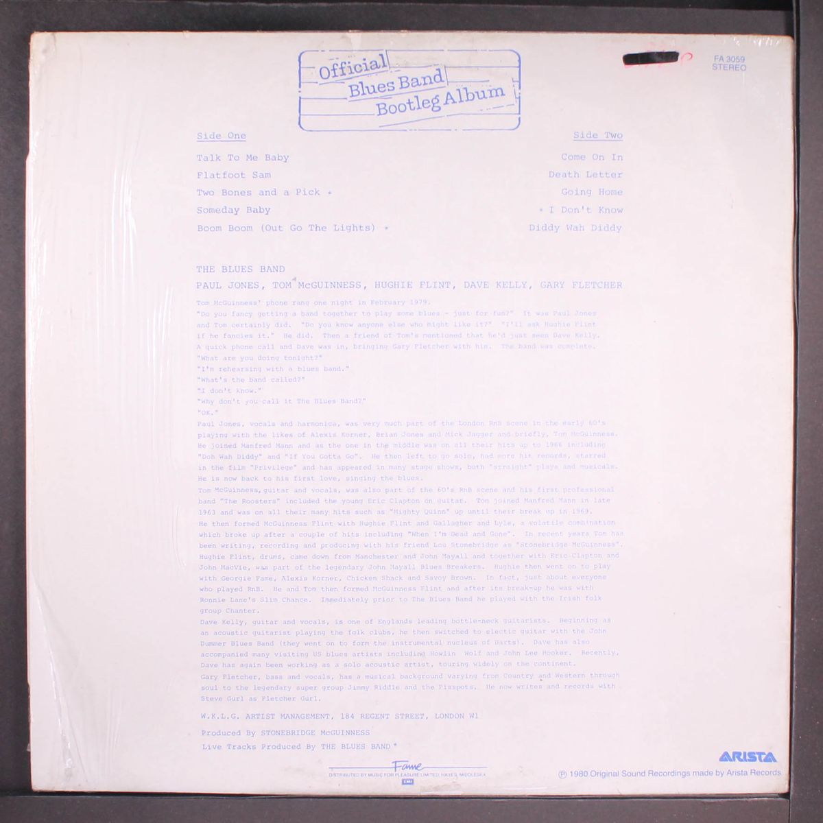 official bootleg album by BLUES BAND