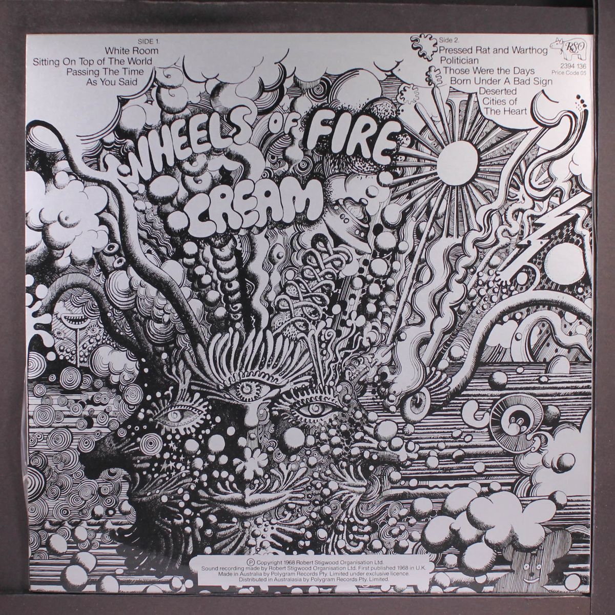 wheels of fire, in the studio by CREAM