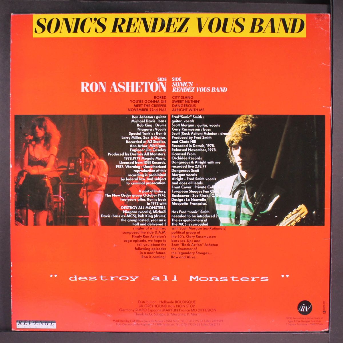 destroy all monsters / sonic's rendez vous band by DESTROY ALL MONSTERS / SONIC'S RENDEZ VOUS BAND