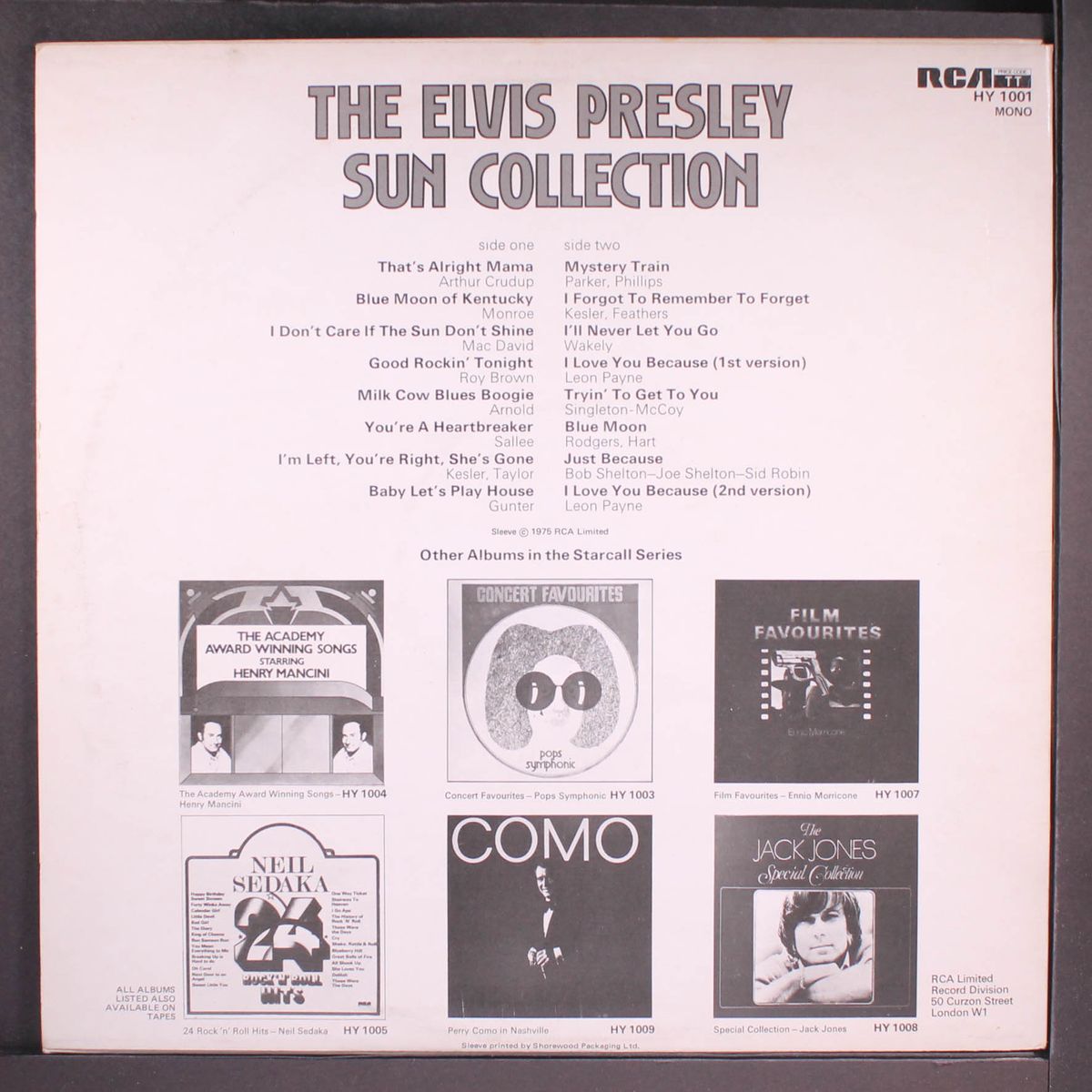 the sun collection by ELVIS PRESLEY