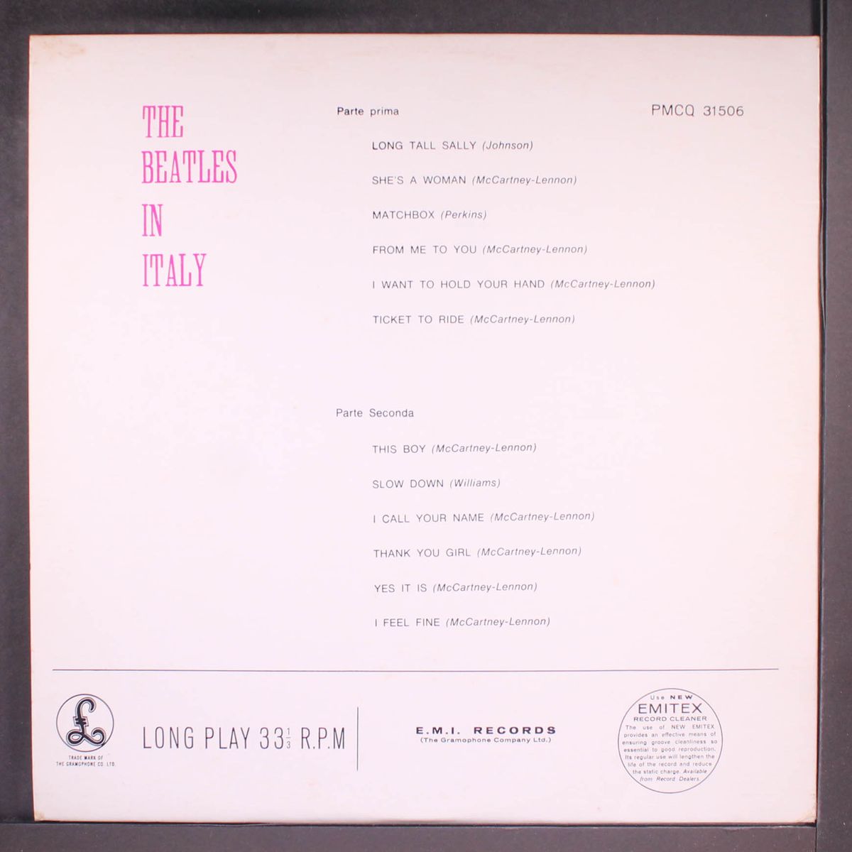 the beatles in italy by BEATLES