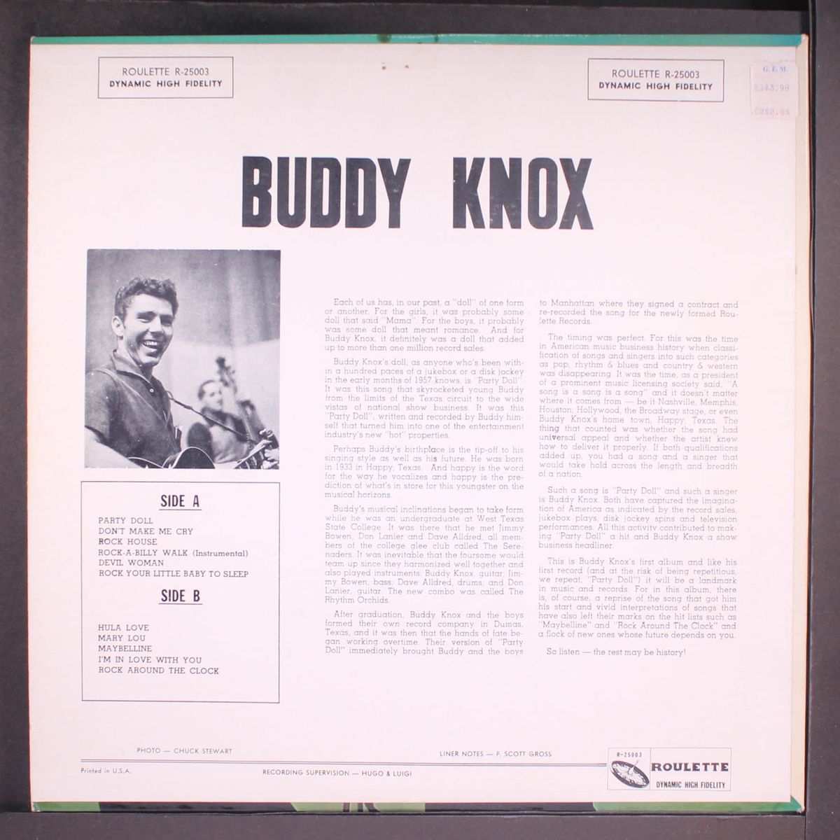 buddy knox by BUDDY KNOX