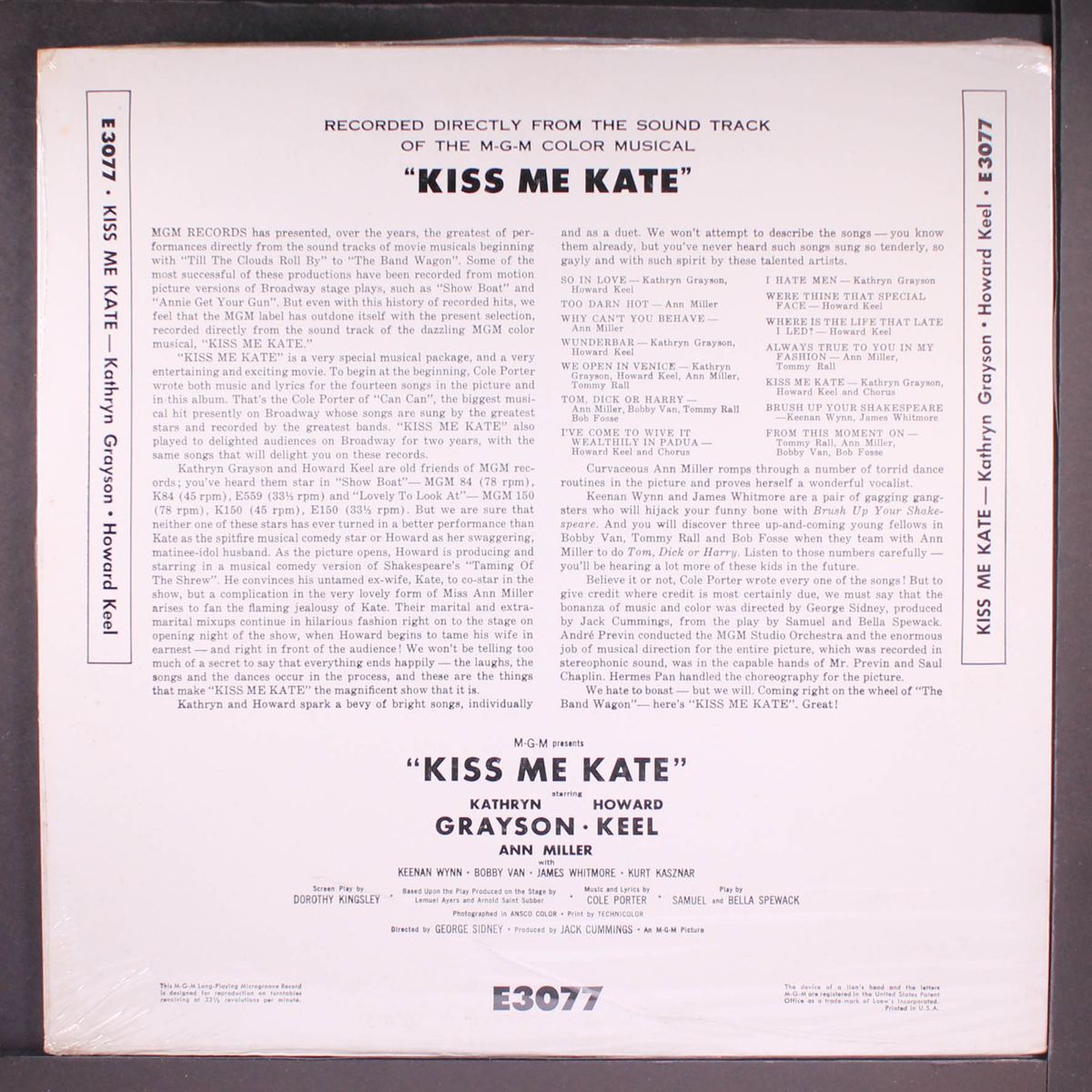 kiss me kate by SOUNDTRACK