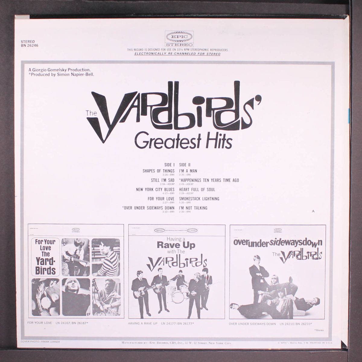 greatest hits by YARDBIRDS