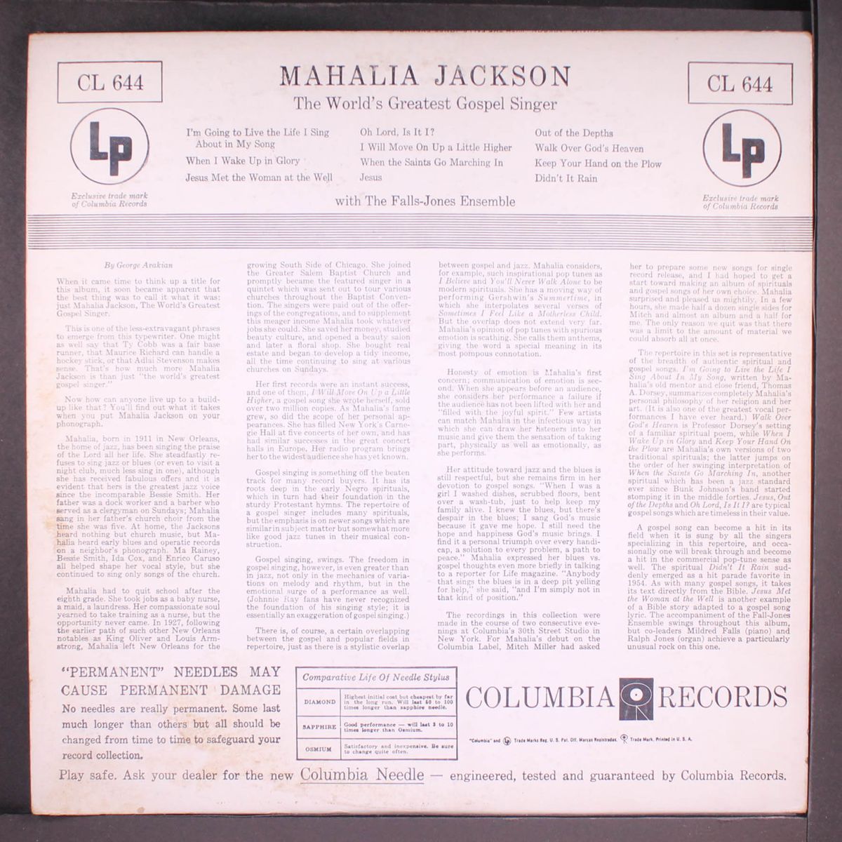 the world's greatest gospel singer by MAHALIA JACKSON