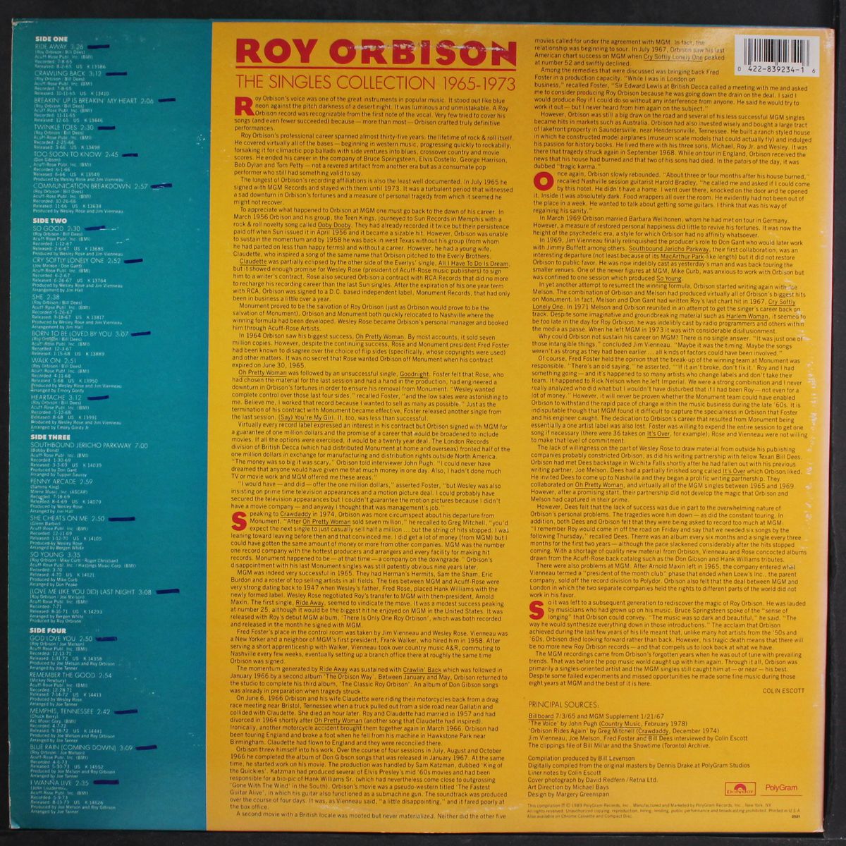 singles collection 1965-73 by ROY ORBISON