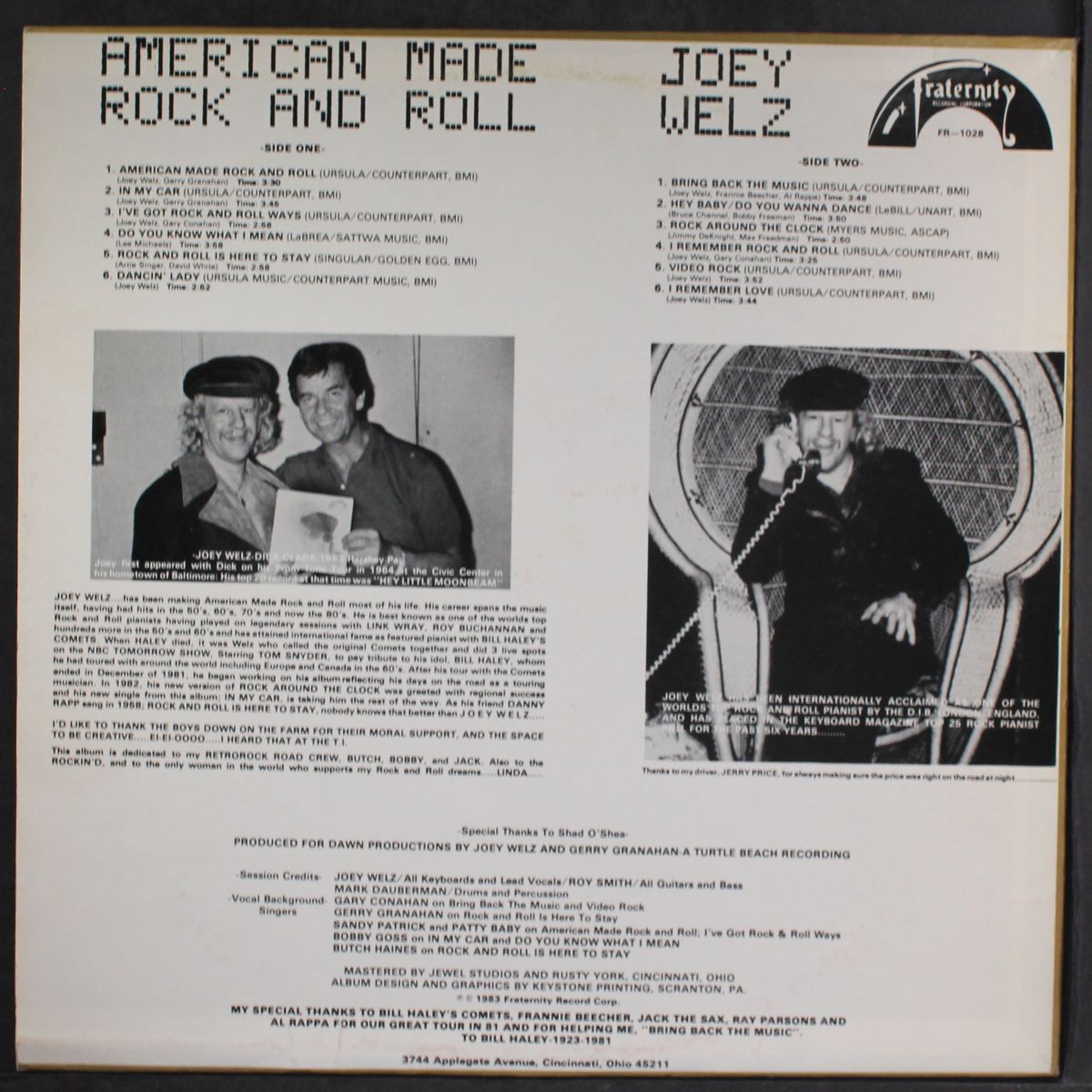 american made rock and roll by JOEY WELZ