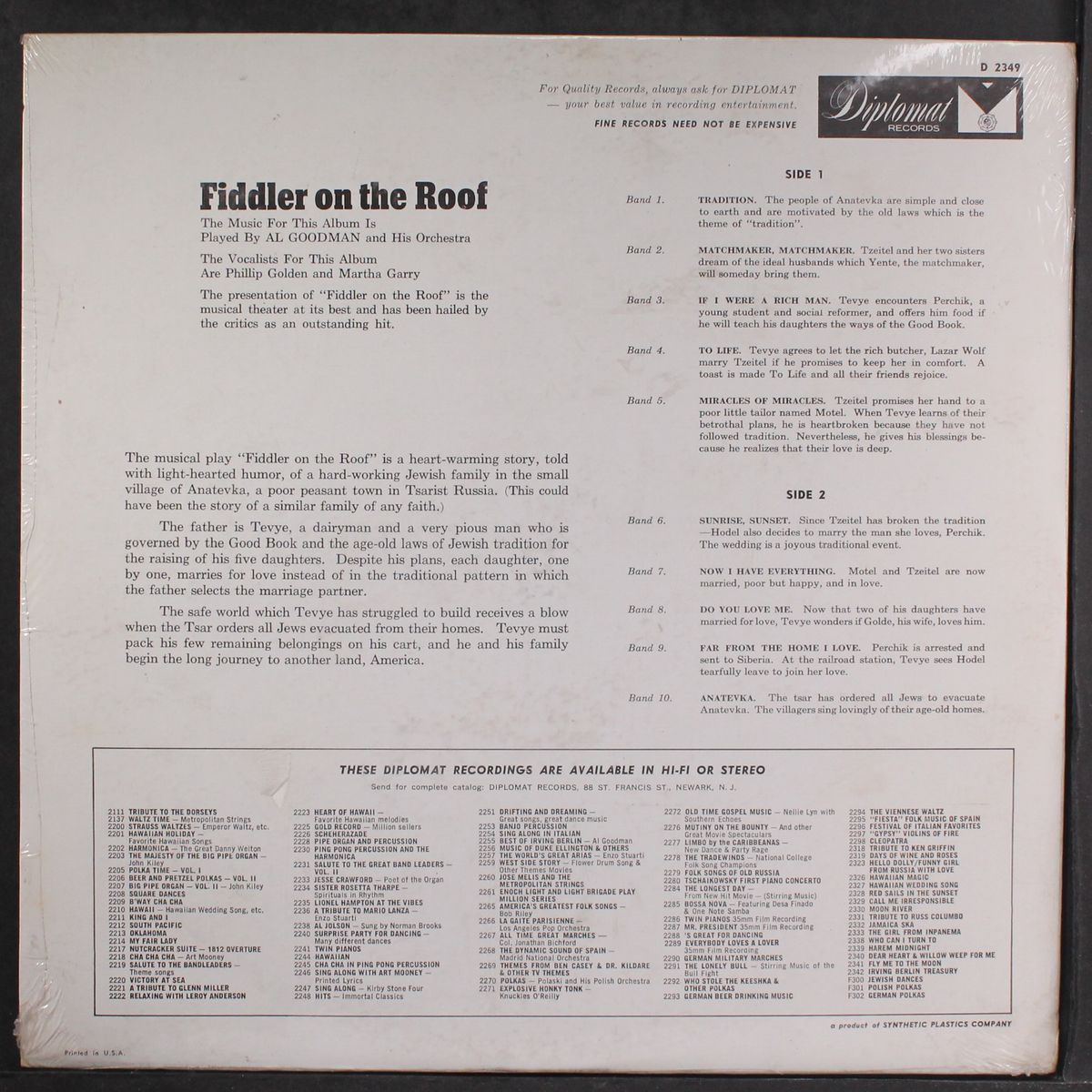 fiddler on the roof by AL GOODMAN
