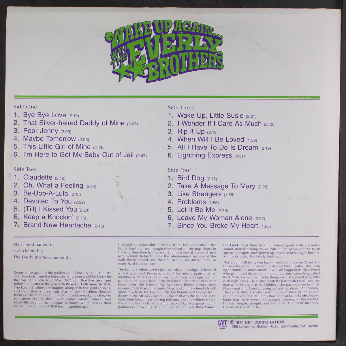 wake up again with the everly brothers by EVERLY BROTHERS