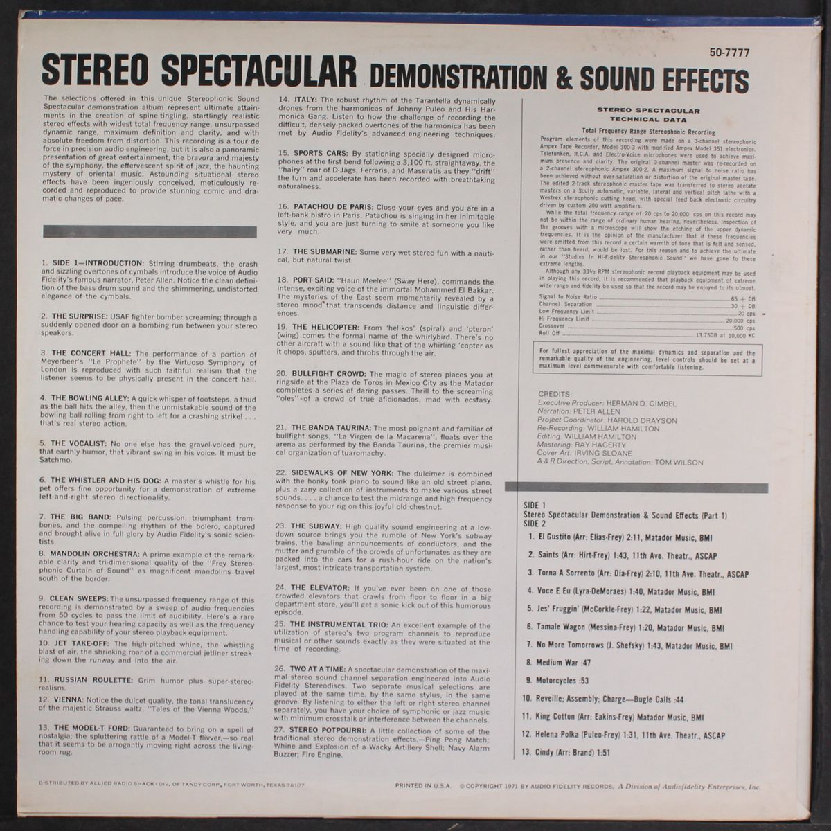 spectacular demonstration & sound effects by SOUND EFFECTS