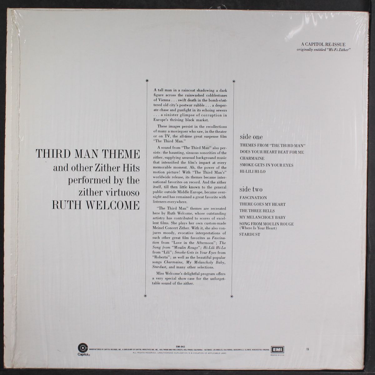 third man theme by RUTH WELCOME